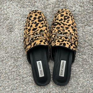 Steve Madden leopard mules